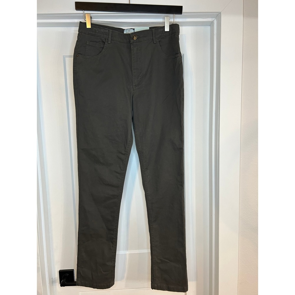 NEW Class Club Boys Modern Fit Adjustable Waist Stretch Pants Grey Size 20 31x31